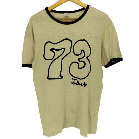 デウスエクスマキナ Deus Ex Machina フロッキープリント ナンバリング 73 リンガーTシャツ メンズ JPN:S