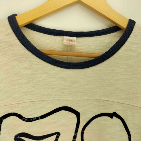 デウスエクスマキナ Deus Ex Machina フロッキープリント ナンバリング 73 リンガーTシャツ メンズ JPN:S