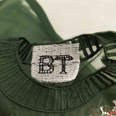 Brigitte Tanaka ミニポーチ Pochette Pull Vert Petit レディース