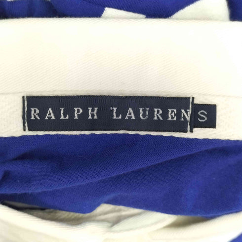 ラルフローレン RALPH LAUREN ワッペン刺繍 ボーダー S/S ポロシャツ レディース import:S