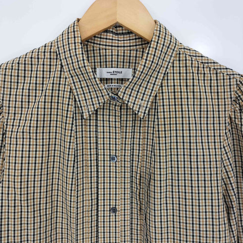 イザベルマランエトワール ISABEL MARANT ETOILE パフスリーブ チェックシャツ レディース JPN:38