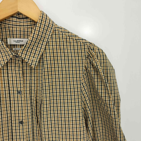 イザベルマランエトワール ISABEL MARANT ETOILE パフスリーブ チェックシャツ レディース JPN:38