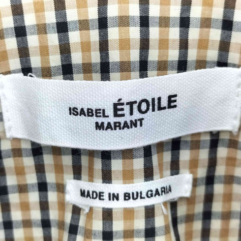 イザベルマランエトワール ISABEL MARANT ETOILE パフスリーブ チェックシャツ レディース JPN:38