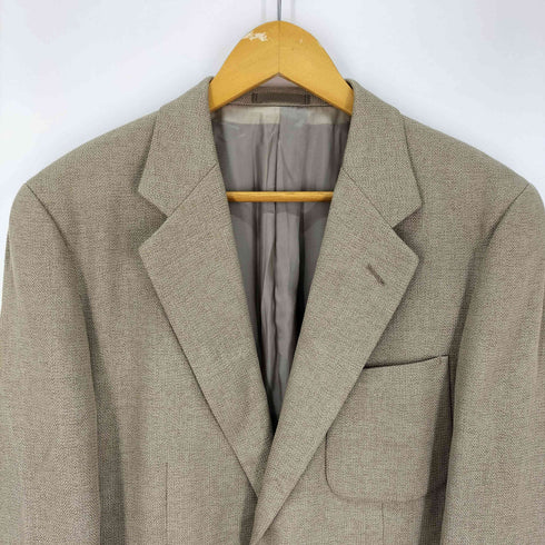 バーバリーロンドン BURBERRY LONDON ウールシルクリネン 2B シングルテーラードジャケット メンズ import:L