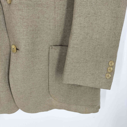 バーバリーロンドン BURBERRY LONDON ウールシルクリネン 2B シングルテーラードジャケット メンズ import:L