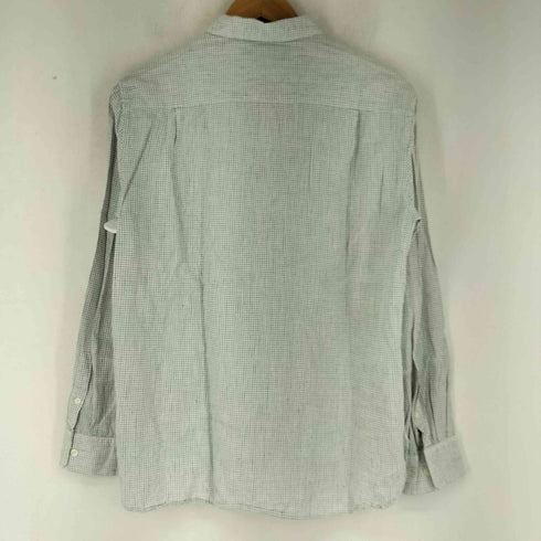 ユニクロアンドルメール UNIQLO AND LEMAIRE チェック柄 コットンリネン L/S BDシャツ レディース JPN:L
