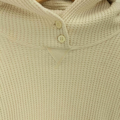 スリードッツ three dots 前Vガゼット ビッグワッフルプルオーバーパーカー レディース JPN:S