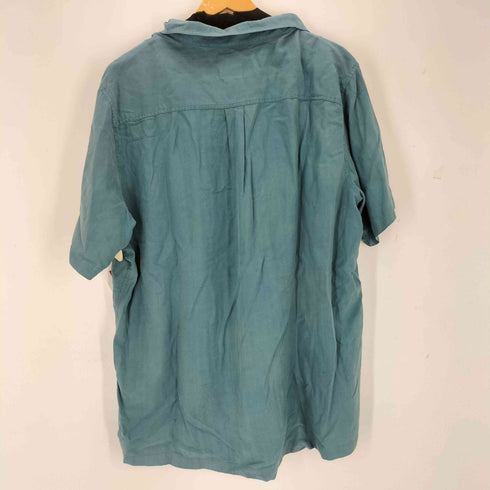 FIELD GEAR シルク混ポケット開襟 半袖シャツ メンズ XL