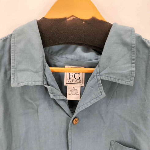 FIELD GEAR シルク混ポケット開襟 半袖シャツ メンズ XL