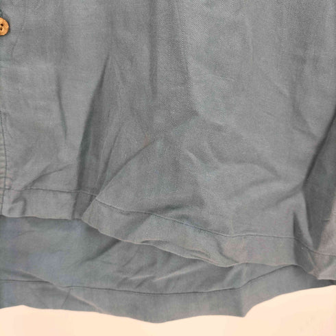 FIELD GEAR シルク混ポケット開襟 半袖シャツ メンズ XL