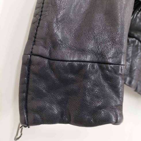 モルガンオム MORGAN HOMME ゴートレザー ハイネック レザージャケット Y2K メンズ AL