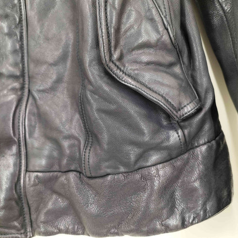 モルガンオム MORGAN HOMME ゴートレザー ハイネック レザージャケット Y2K メンズ AL