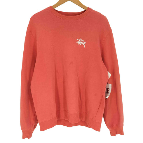 ステューシー Stussy BASIC LOGO SWEAT ショーンフォント プリント クルーネック スウェット メンズ import:M