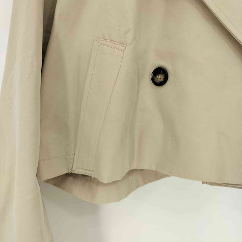 ザラ ZARA クロップド丈 ダブルブレスト テーラード ャケット レディース import:S