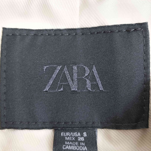 ザラ ZARA クロップド丈 ダブルブレスト テーラード ャケット レディース import:S