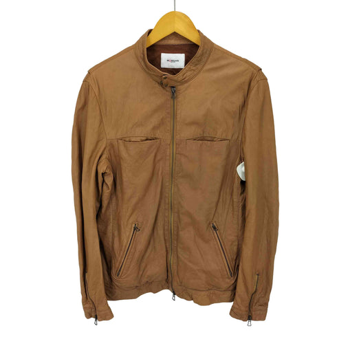 モルガンオム MORGAN HOMME ラムレザー シングルライダースジャケット メンズ L