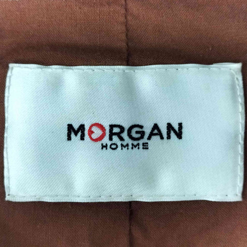 モルガンオム MORGAN HOMME ラムレザー シングルライダースジャケット メンズ L