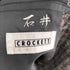 CROCKETT 襟裏レザー ツイード 2B シングル テーラードジャケット メンズ