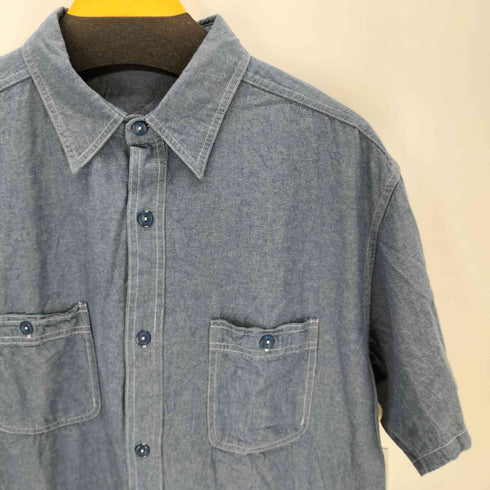 復刻 US NAVY シャンブレーシャツ マチ付き メンズ 18-181/2