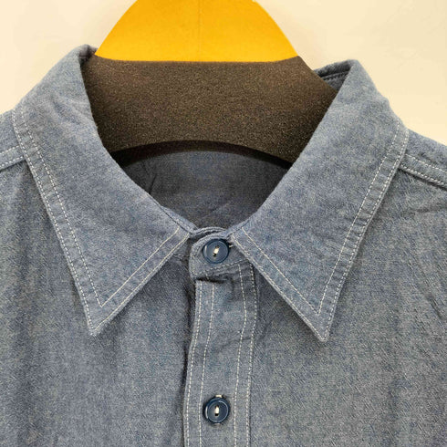 復刻 US NAVY シャンブレーシャツ マチ付き メンズ 18-181/2