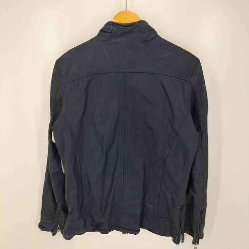 モルガンオム MORGAN HOMME ラムレザー シングルライダースジャケット メンズ L