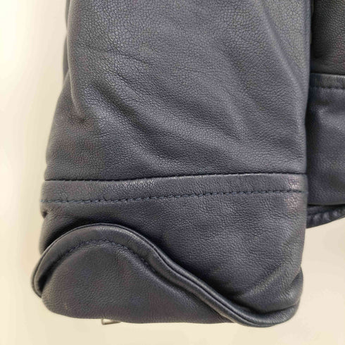 モルガンオム MORGAN HOMME ラムレザー シングルライダースジャケット メンズ L