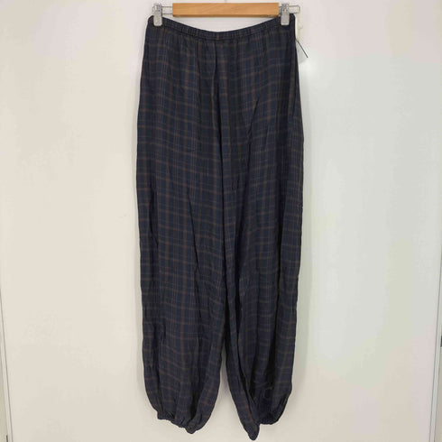 ザラ ZARA チェック レーヨン 1タック バルーン パンツ レディース JPN:S