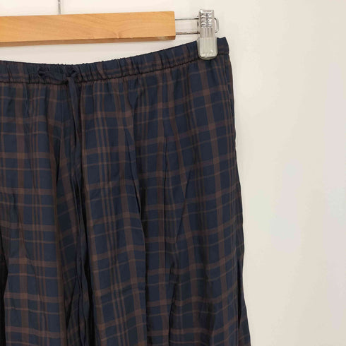 ザラ ZARA チェック レーヨン 1タック バルーン パンツ レディース JPN:S