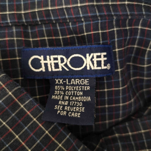 チェロキー Cherokee 00S チェック柄ボタン段シャツ メンズ import:XXL