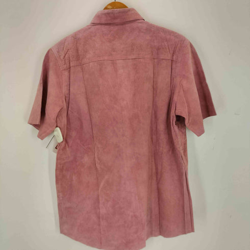 モッシモ MOSSIMO PIG LEATHER 豚革 レザーシャツ メンズ L