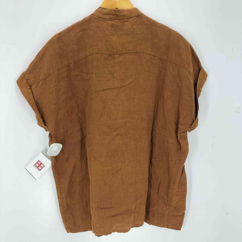 ICHI antiques ギャザーリネンブラウス レディース