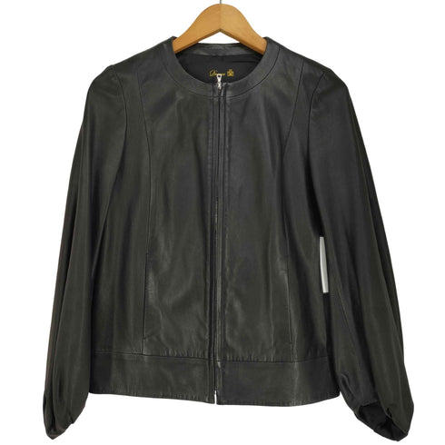ドゥロワー Drawer ラムレザー シングルライダースジャケット レディース JPN:36
