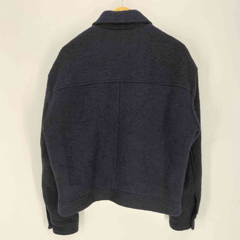 ザラ ZARA ブークレ テクスチャージャケット メンズ import:M