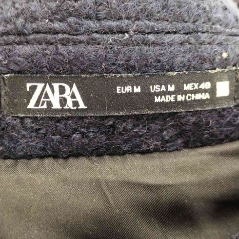 ザラ ZARA ブークレ テクスチャージャケット メンズ import:M