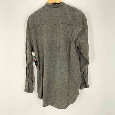 ペリーエリス PERRY ELLIS レーヨン混L/Sバンドカラーシャツ メンズ M