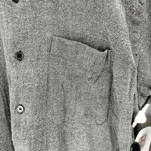 ペリーエリス PERRY ELLIS レーヨン混L/Sバンドカラーシャツ メンズ M