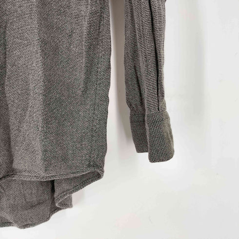 ペリーエリス PERRY ELLIS レーヨン混L/Sバンドカラーシャツ メンズ M