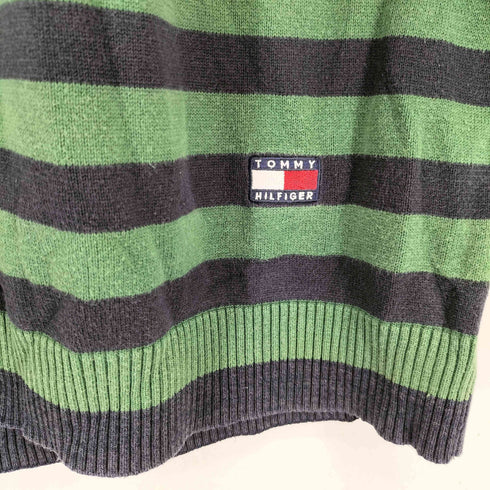 トミーヒルフィガー TOMMY HILFIGER ボーダーデザインコットンニット メンズ import:M