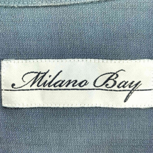 90S MILANO BAY レーヨン混 切替 開襟 S/S シャツ メンズ import:L