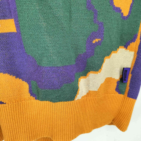 プーマ PUMA KNITTED POLO CREW マルチポロニット メンズ import:XL