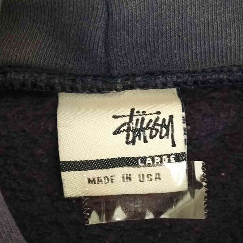 ステューシー Stussy 90s OLD USA製 Stussy Hoodie 両面プリントプルオーバーパーカー メンズ L