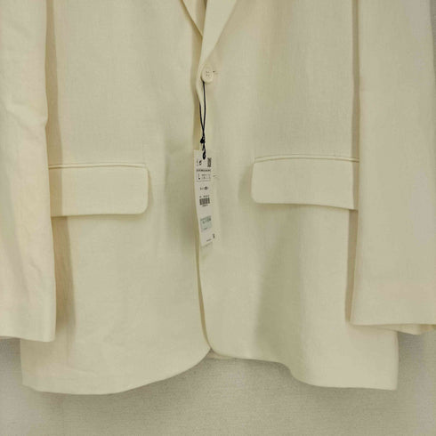 ザラ ZARA WOMEN NEW OVERSIZED LINEN BLEND BLAZER レディース import:L
