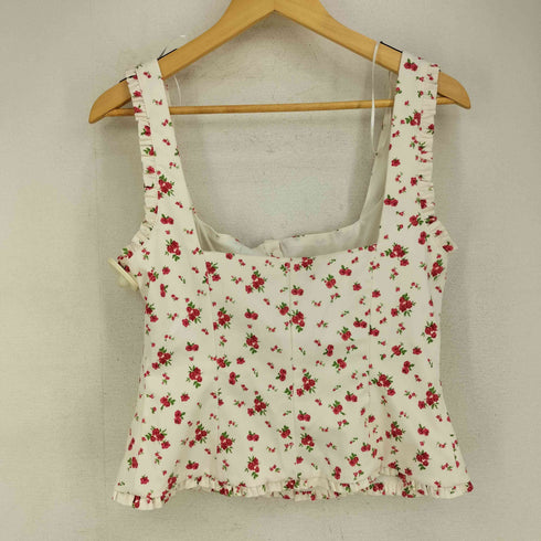 ザラ ZARA 花柄フリルビスチェ レディース import:L
