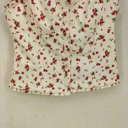 ザラ ZARA 花柄フリルビスチェ レディース import:L