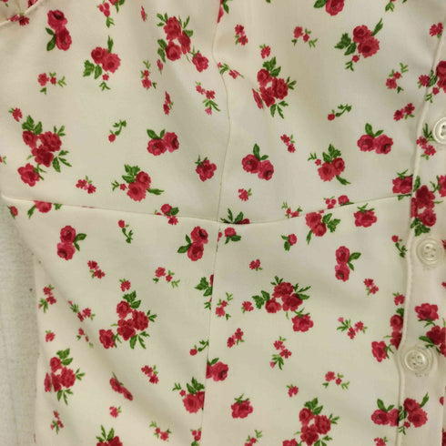 ザラ ZARA 花柄フリルビスチェ レディース import:L