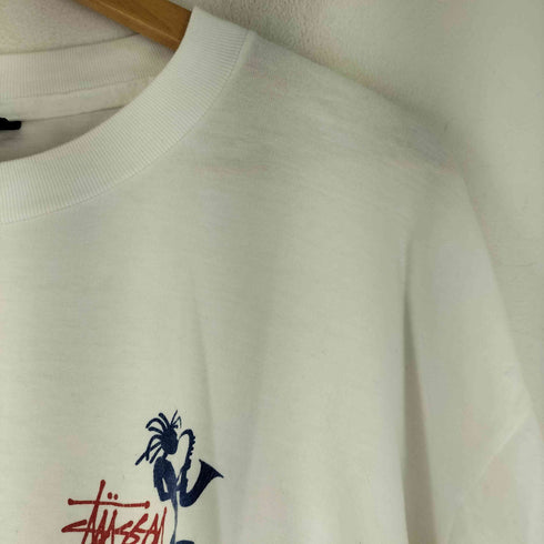 ステューシー Stussy 90S MADE IN USA 両面プリント S/S Tシャツ シャドーマン サックスマン メンズ import:L