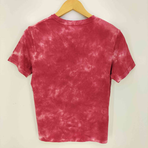 ポロラルフローレン POLO RALPH LAUREN フロントロゴ タイダイ染め クルーネック コットン S/S Tシャツ レディース import:M