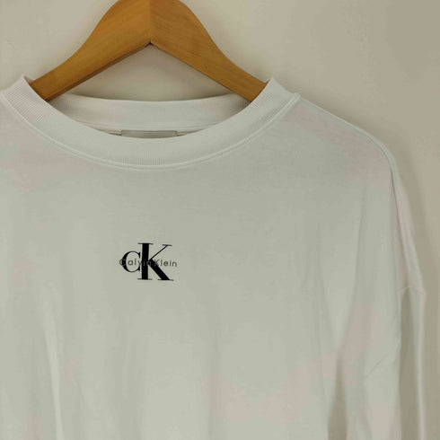 カルバンクラインジーンズ Calvin Klein Jeans 長袖Tシャツ - ミニロゴオーバーサイズロングスリーブクルーネックTシャツ メンズ import:L