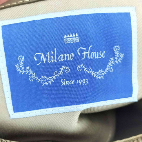 Milano House シボ革 ジップポケット レザー ワンショルダーバッグ レディース