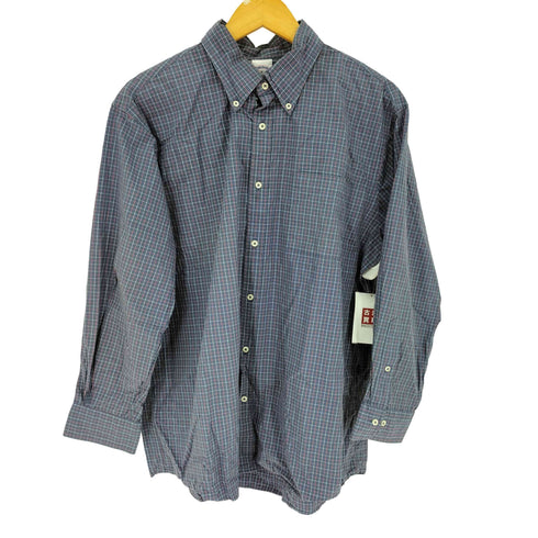 ブルックスブラザーズ BROOKS BROTHERS チェック コットンボタンダウンシャツ メンズ import:L